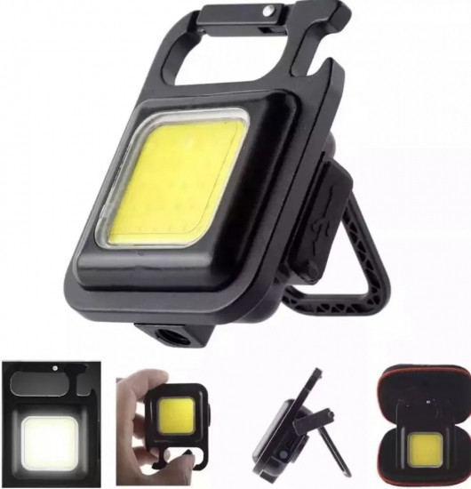 Ліхтар брелок з алюмінієвим корпусом та карабіном з відкриванням COB 500mah акумулятор Вінниця - фото 2