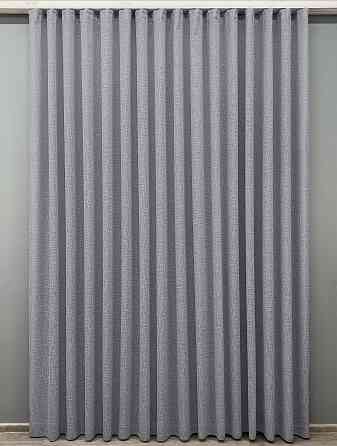 Тюль VR-Textil 1979т Лен однотонный Серый 400х270 см 42-1038) Киев