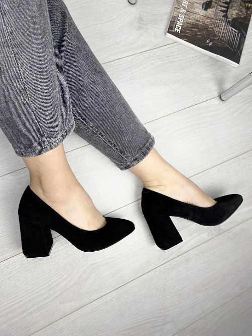 Nivelle Туфлі жіночі NIVELLE чорні натуральна замша каблук 9 см 36-39 (3153) Коломия - фото 3