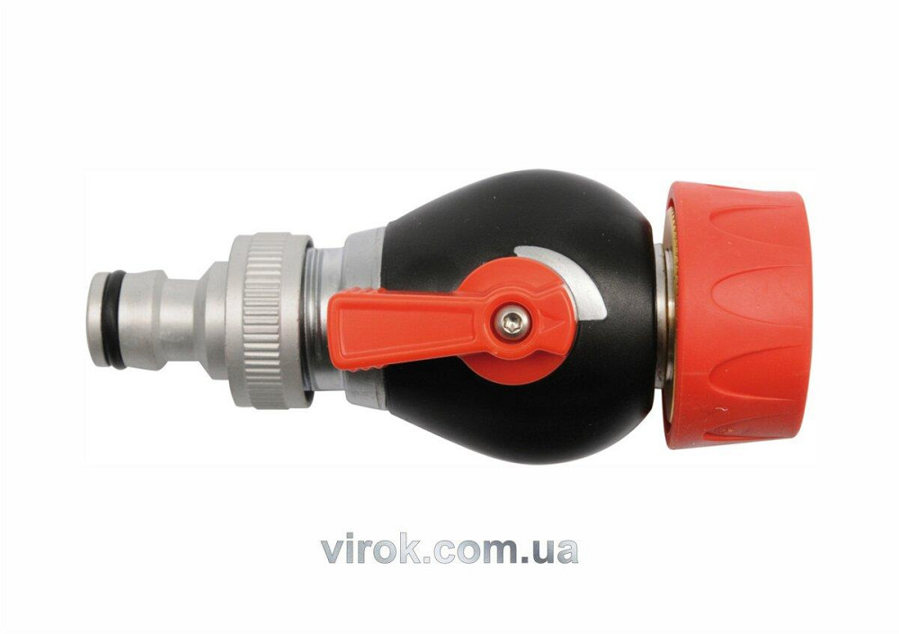 Розподілювач води 1-оканал. YATO з вентилем на шланг d= 1/2" / ABS / алюміній [12/48] Одеса - фото 1