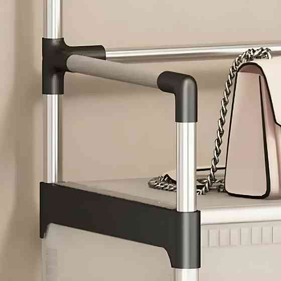 Напольная вешалка с полкой для обуви,180х62х28см,Dx6205b,Белая SBR Киев