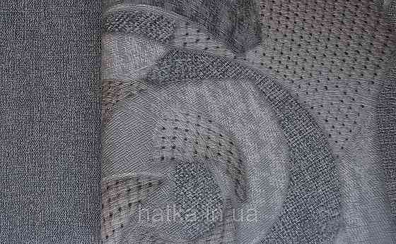 Шпалери метрові вінілові на флізеліні Sintra Vila абстракція мазки цятки чорні сірі коричневі 533055 Київ