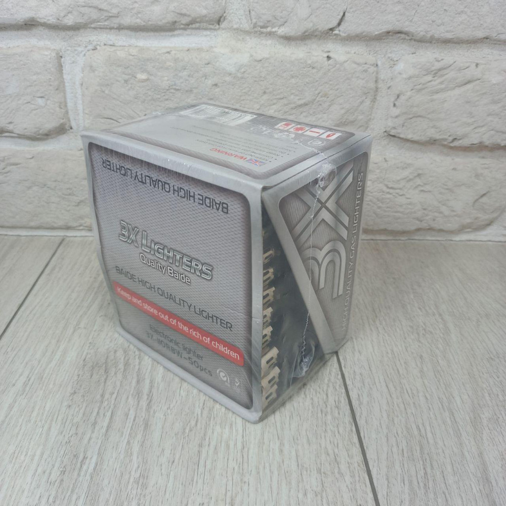 Зажигалка 3X прорезиненная черная уп/50шт Харьков - изображение 4