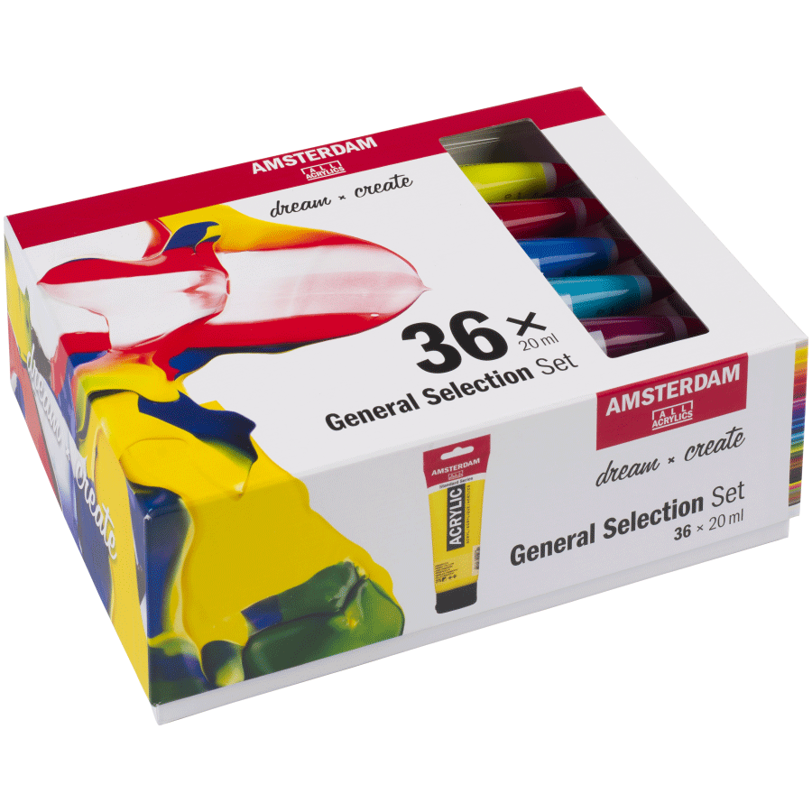 Набор акриловых красок AMSTERDAM GENERAL SELECTION 36х20мл Royal Talens Киев - изображение 2