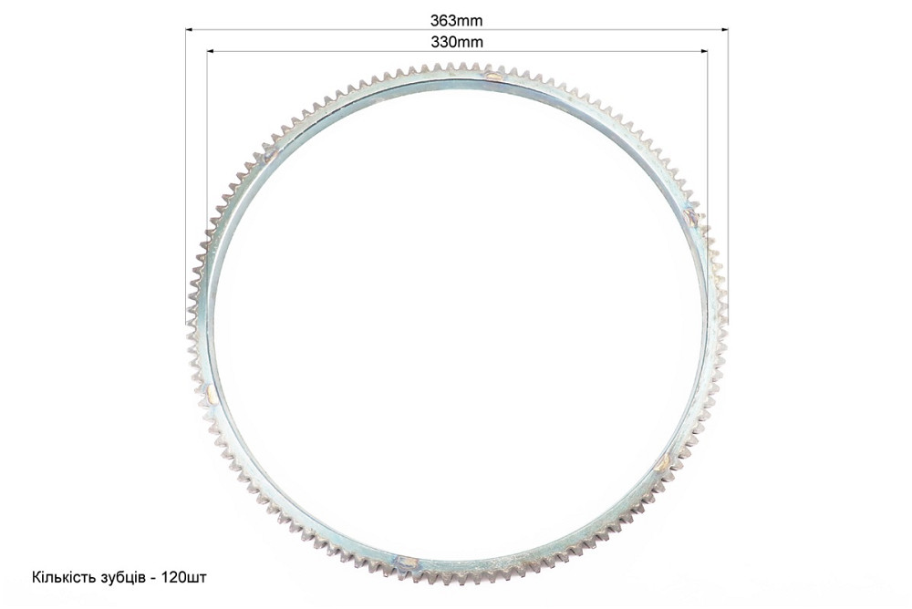 Вінець маховика Z-120, Dвнт.-330mm Київ - фото 2