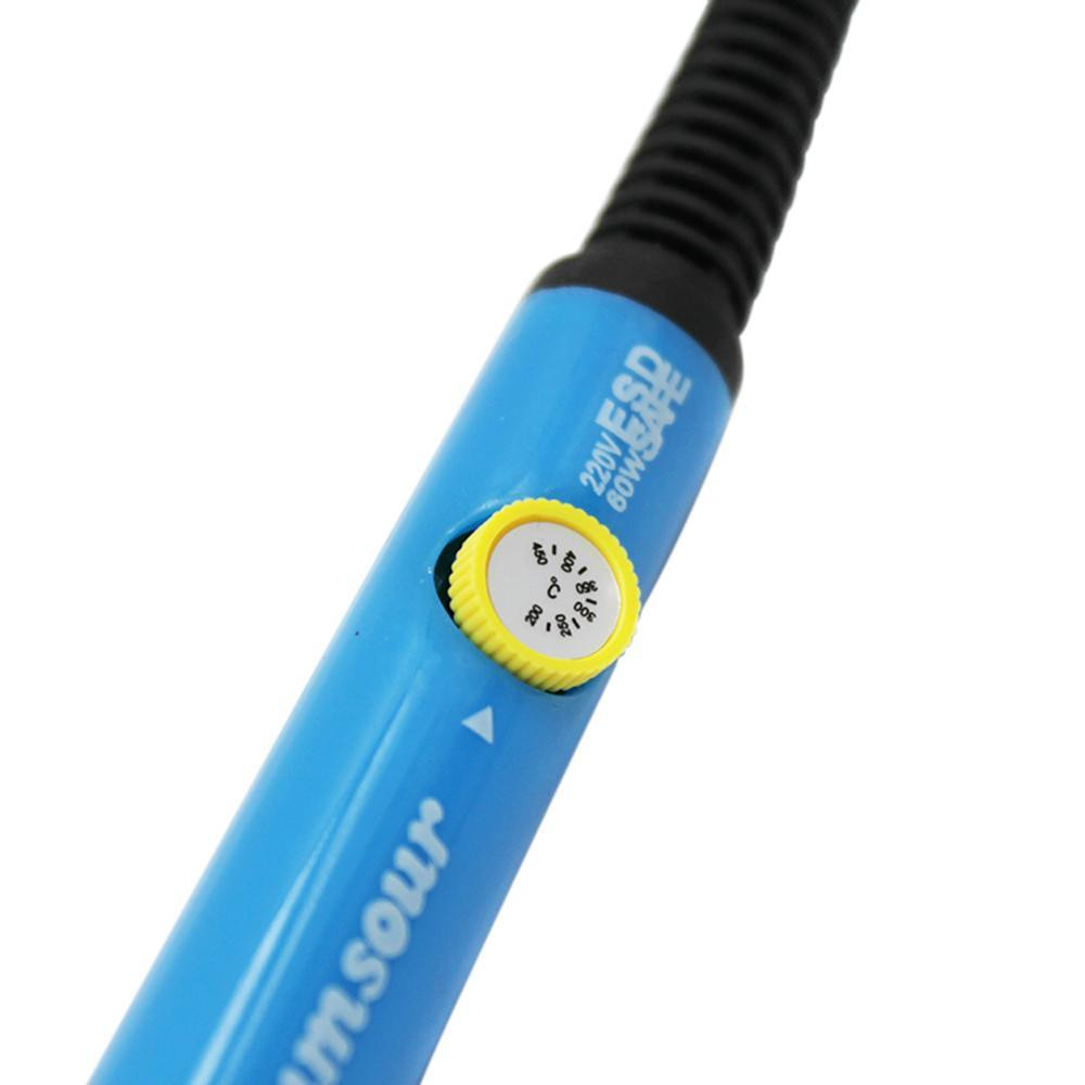 Регульований електричний паяльник 220В 60Вт з комплектом Київ - фото 9