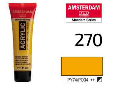 Краска акриловая AMSTERDAM (270) AZO Желтый темный 20 мл Royal Talens Киев