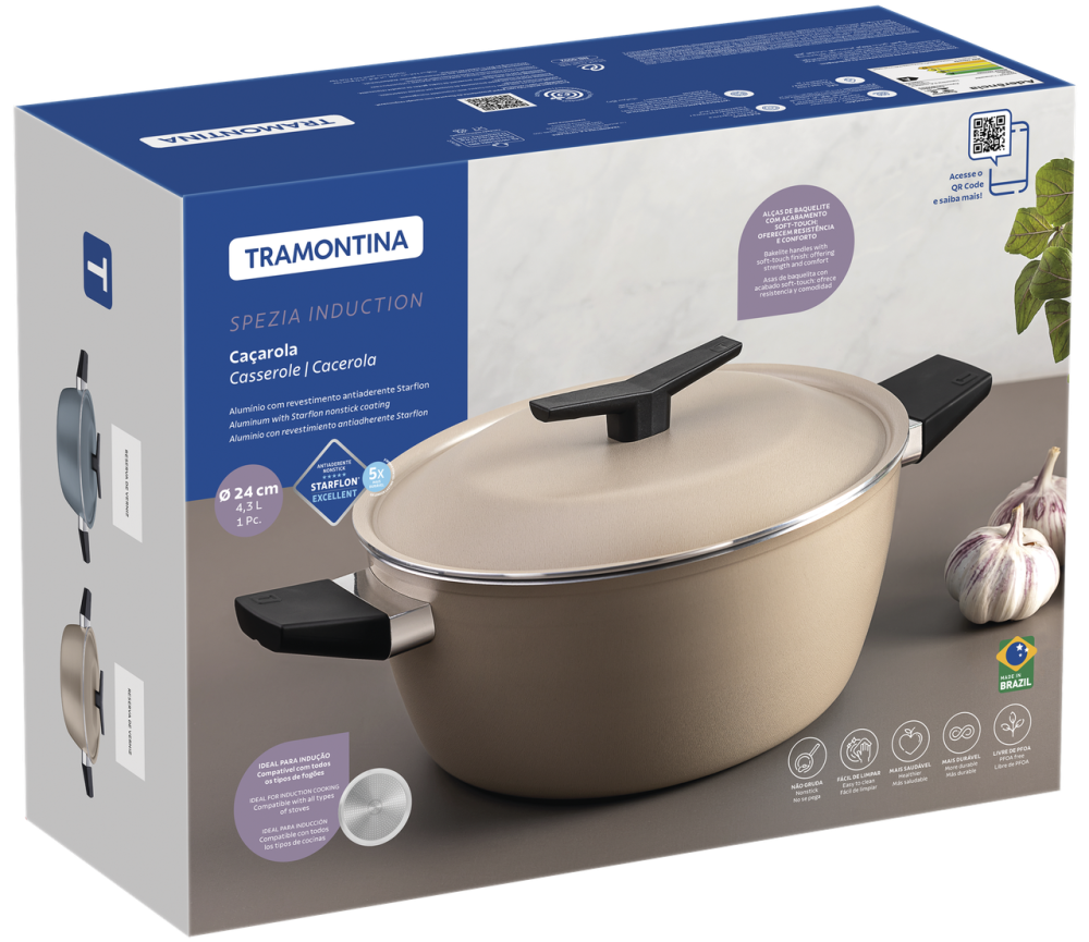 Каструля Tramontina Spezia Blue (4.3 л) 24см (7096827) Київ - фото 6