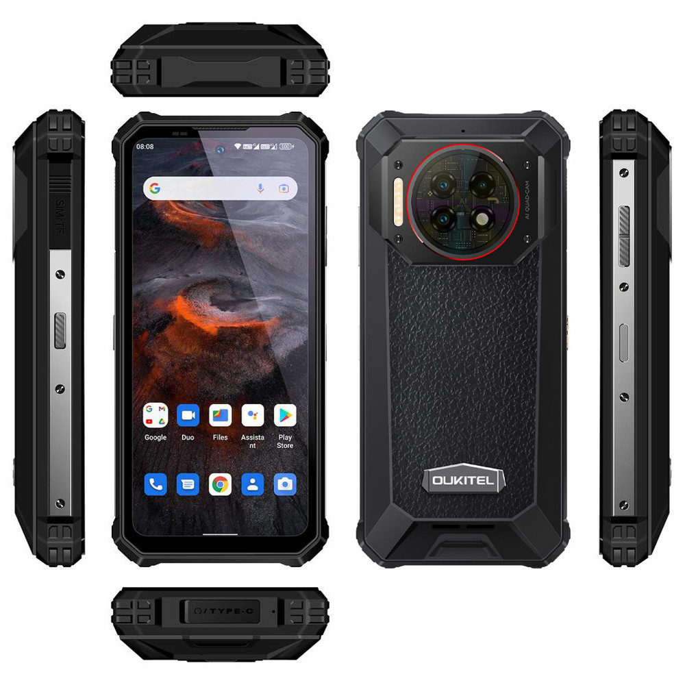 Смартфон Oukitel WP19 pro 6.78”FHD+/8GB/256GB/G99/22000mAh/64+16Мп IR Night Vision/IP69K/NFC/Blac Вінниця - фото 7