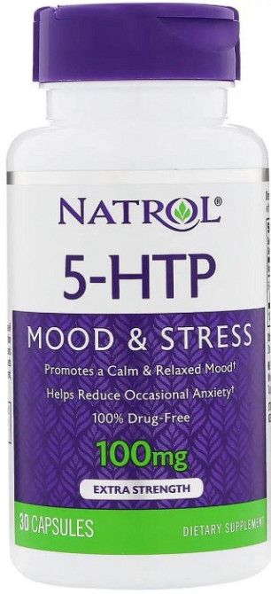 5-гидрокситриптофан Natrol 5-НТР 100 мг 30 капс Киев - изображение 1
