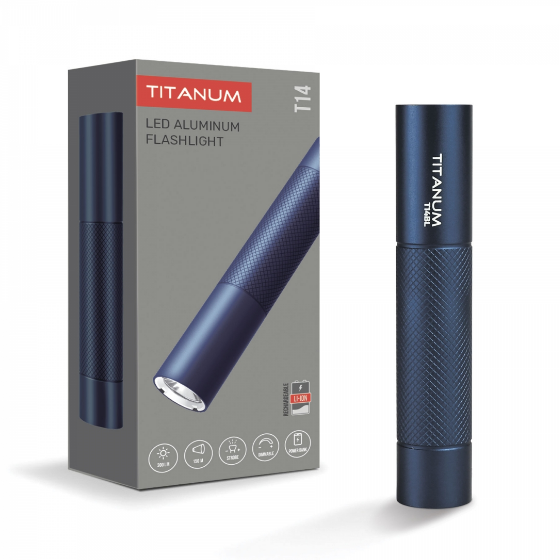 Ліхтарик LED портативний 300Lm 5000К блакитний TLF-T14BL Titanum Житомир