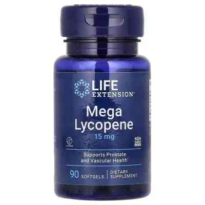 Вітамінно-мінеральний комплекс Life Extension Лікопін, 15 мг, Mega Lycopene, 90 гелевих капсул (LEX-45509) Вінниця