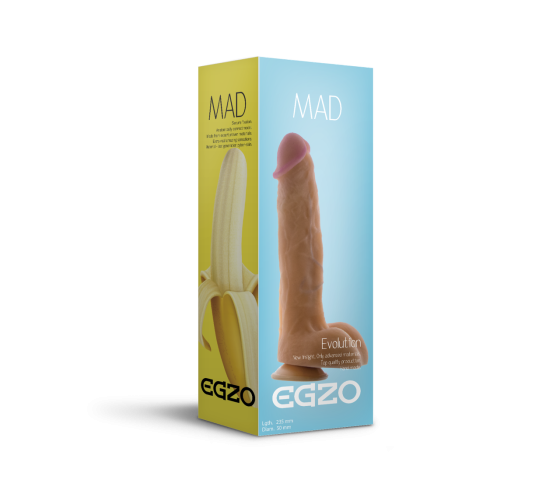 Фалоімітатор EGZO Ciberskin DS003 (23,5 см х 5 см) Sex Aura Київ