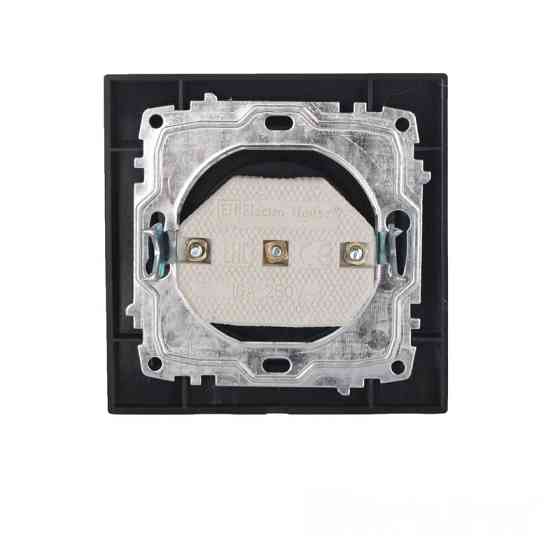 Розетка без заземлення 16A, Enzo  бездоганний графіт Дніпро