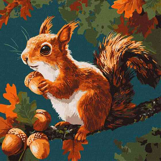 Картина за номерами "Горіхові скарби осені" KHO6817, 40х40 см Вінниця