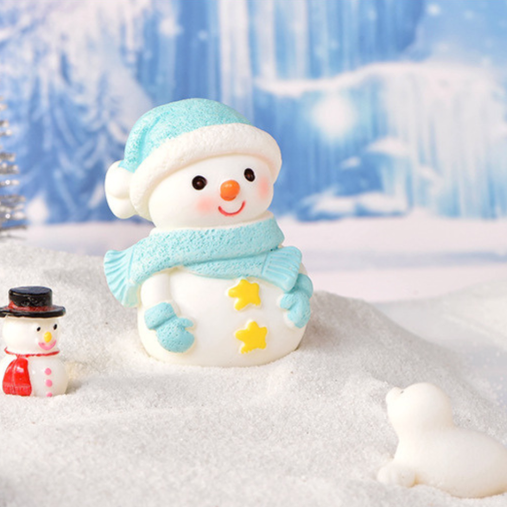 Новорічна фігурка Сніговик 4.6 х 3.4 см із серії "Колядка Крижаних Візерунків" Рожевий Одеса - фото 4