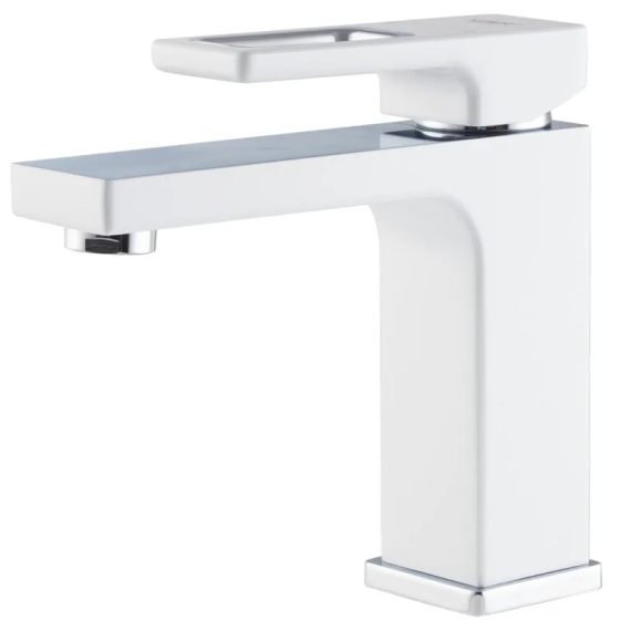 Змішувач для умивальника KOER KB-10009-04 (Колір хром+білий) (KR5975)   ( 23505 ) Харків