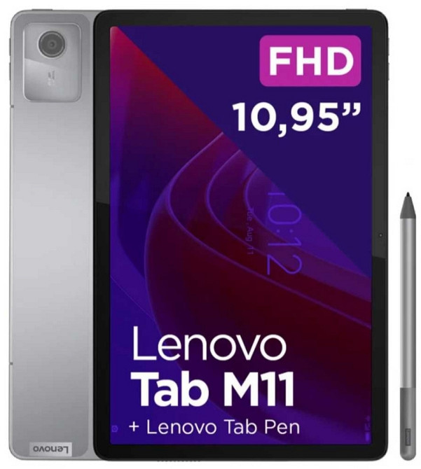 Планшет: Lenovo Tab M11 4/128Gb. Wi-Fi Luna Grey + Stylus (ZADA0024PL) Харьков - изображение 3