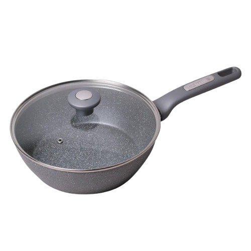 Сковорідка-сотейник d28см з кришкою алюміній а/п Granite 4277GR KAMILLE Житомир