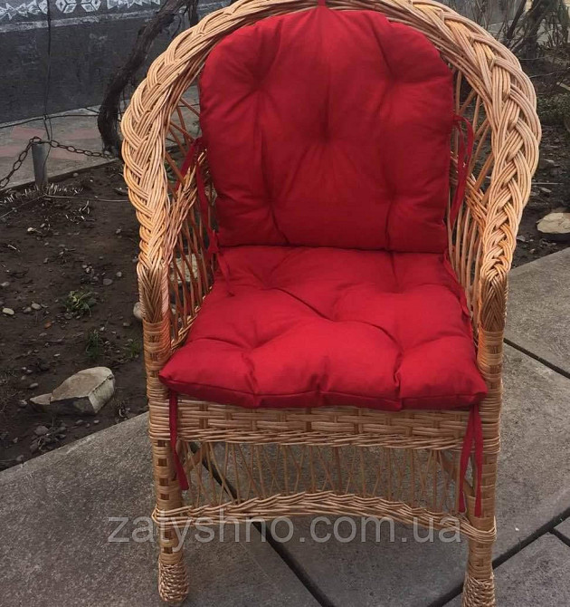 Кресло плетеное с мягкой сидушкой Киев - изображение 5