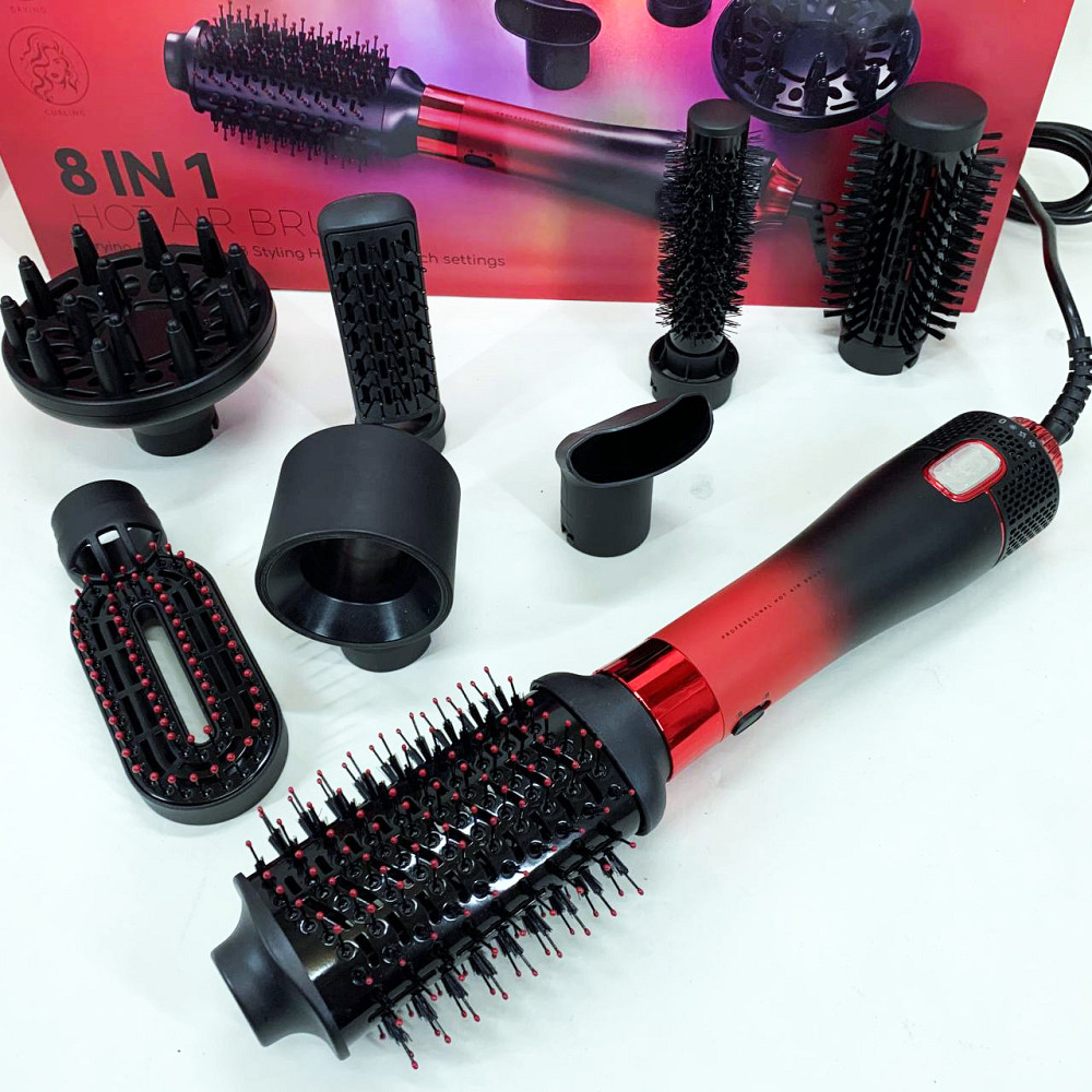 Функциональный профессиональный фен VGR 8 в 1 V-488, Фен-щетки стайлеры, Фен-браш для укладки NO-40 Львов - изображение 7