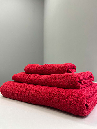 Махровий рушник Ideal Textile Greek 33х60 см червоний (56860578) Чернівці - фото 2