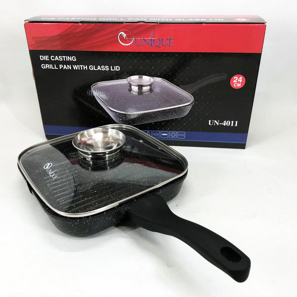 Лита алюмінієва сковорода, Сковорода алюмінієва поглиблена для приготування на пару CA-81 Івано-Франківськ - фото 9