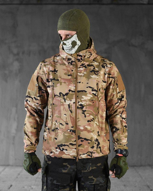 Демісезонна тактичоса куртка Soft Shell Windstoper мультикам ВТ6541 Одеса - фото 1