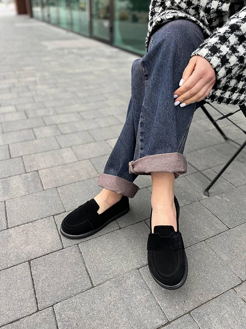 Zemira Балетки жіночі M.KRAFT T-79 чорні (весна-осінь, замша натуральна) (5788) Коломыя - изображение 3