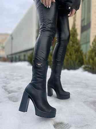 Напівчоботи жіночі ARLETT чорні натуральна шкіра зима 36р. (5340) Коломия