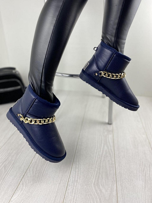 ADA Угги жіночі ADA сині натуральна шкіра зима 36р.40р.41р. (2547) Коломия - фото 2