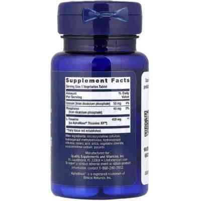 Вітамінно-мінеральний комплекс Life Extension Теанін від стресу, Theanine XR™ Stress Relief, 30 вегетаріанських т (LEX-24293) Вінниця