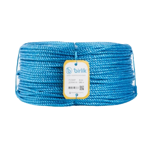 Канат поліпропілен d4мм 200м синій BİRLİK Житомир - изображение 1