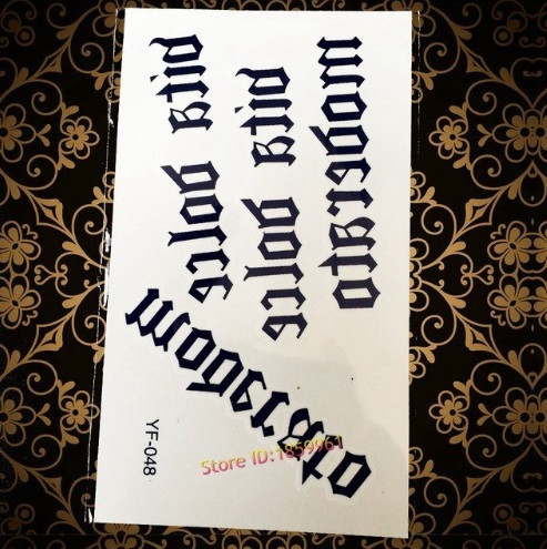 Татуювання тимчасові "Написи" - 10*6см Київ - фото 1