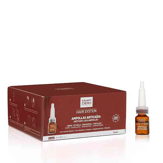 Мартідерм Ампули від випадання волосся Martiderm Hair System Anti Hair-loss Ampoules, 14 шт по 3 мл Дніпро