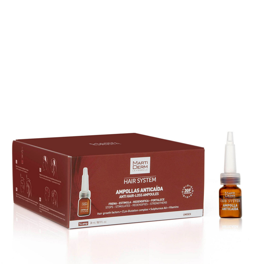 Мартідерм Ампули від випадання волосся Martiderm Hair System Anti Hair-loss Ampoules, 14 шт по 3 мл Дніпро - фото 1