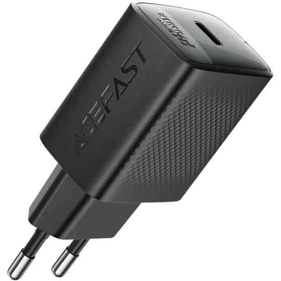 Зарядний пристрій 1xUSB-C 25W Gan A104 Fast Charger black Acefast Винница