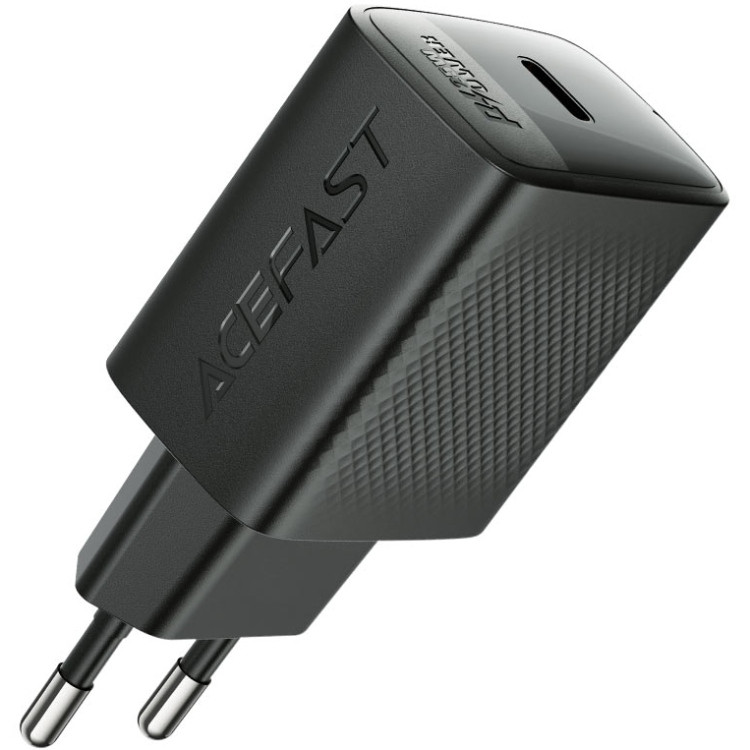 Зарядний пристрій 1xUSB-C 25W Gan A104 Fast Charger black Acefast Винница - изображение 2