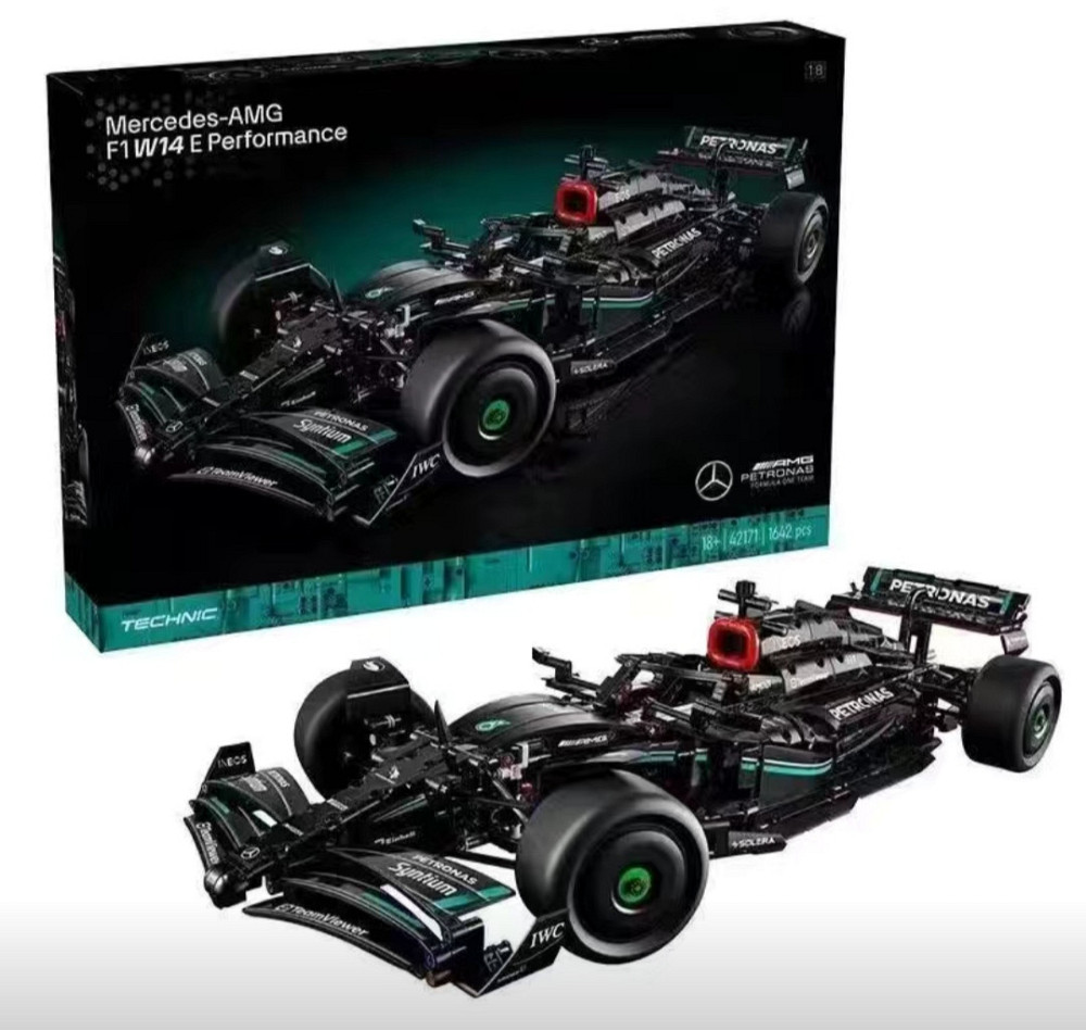 Конструктор машинкаTechnic Mercedes-AMG F1 W14 E Performance в масштабе 1:8 на 1642 деталі болід мерседес чорн Київ - фото 1