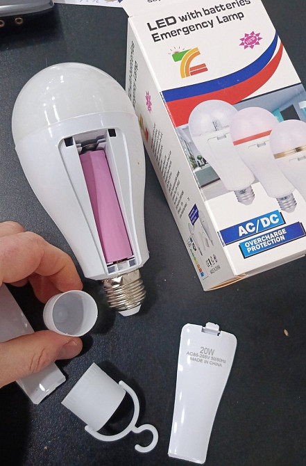 Лампа акумуляторна Emergency lamp J 920 20W Білий Київ - фото 7