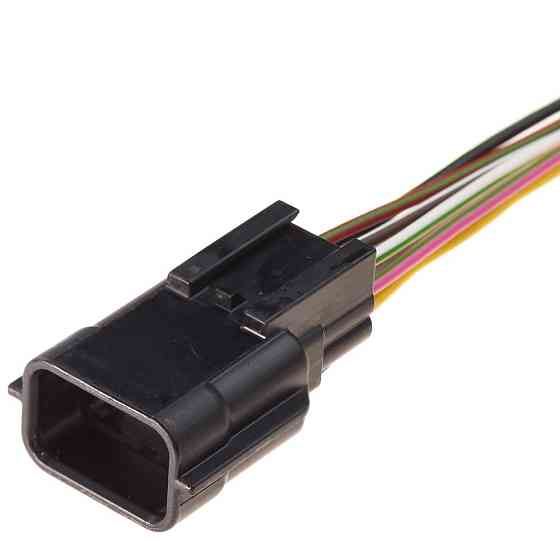 Електричний з'єднувач із дротом, 8-контактний Чорний, Пластик, Київ