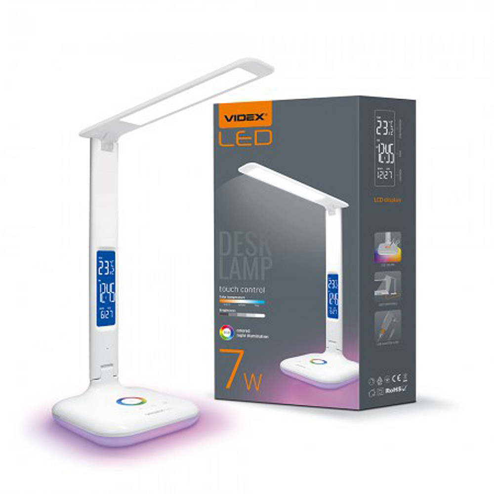 LED лампа настільна VIDEX VL-TF05W-RGB 7W 3000-5500K 220V Вінниця - фото 2
