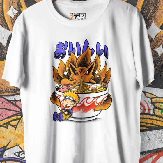 Футболка для подростка мальчика с принтом Наруто Рамен Размер 160 Anime10323 Днепр