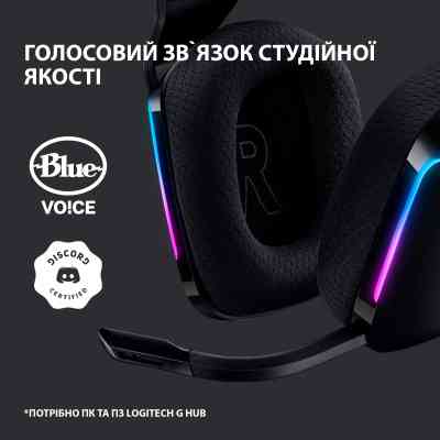 Навушники Logitech G733 Lightspeed Wireless RGB Gaming Headset Black (981-000864) Вінниця