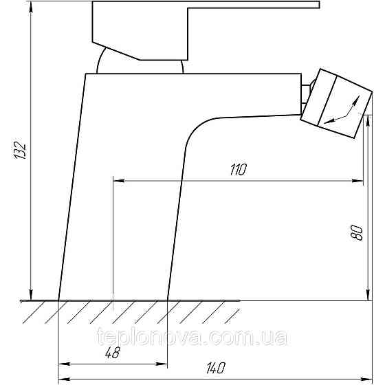 Змішувач для біде Globus Lux Milano GLM-0106 Чернівці