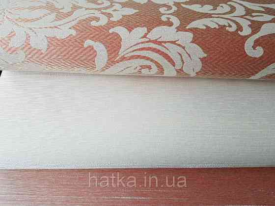 Текстильні шпалери на флізеліновій основі Cador Rasch Textil 086576 вензелі світло-бурштиновий тарракотовый Київ