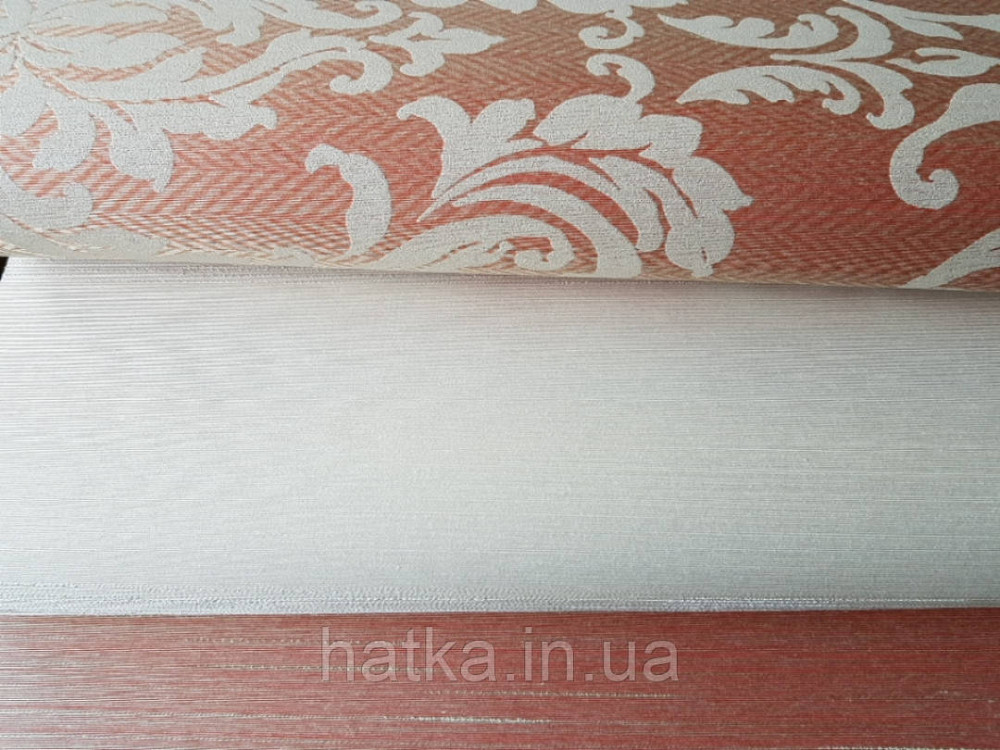 Текстильні шпалери на флізеліновій основі Cador Rasch Textil 086576 вензелі світло-бурштиновий тарракотовый Київ - фото 1