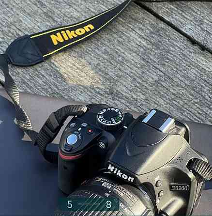 Фотоаппарат Nikon D3200 як нова + Nikkor 55-200mm 1:4- 5.6G. Киев