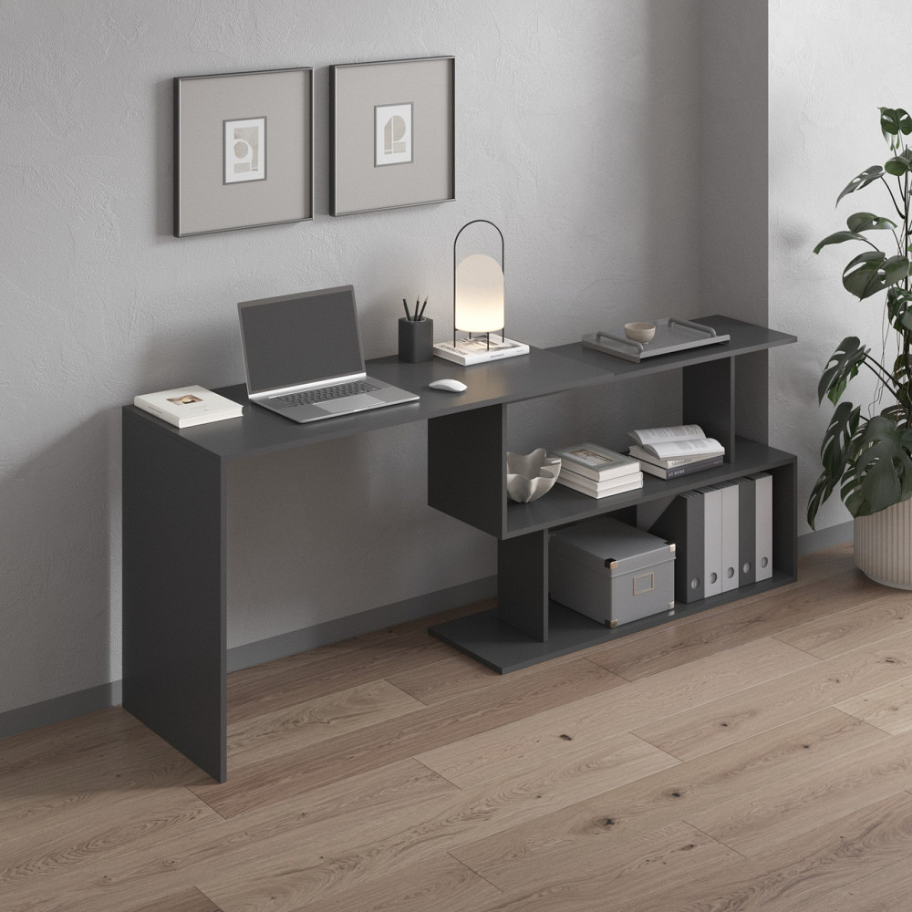 Cтол компьютерный VAYS поворотный письменный cтол трансформер M-41 Антрацит Львов - изображение 2