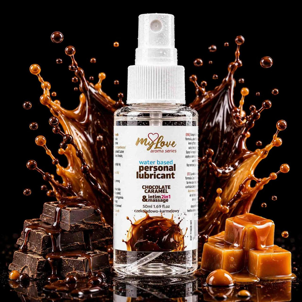 2в1 лубрикант та масажний гель - MyLove Aroma Series Intim&Massage Chocolate Caramel, 50 мл Sex Aura Київ - фото 2